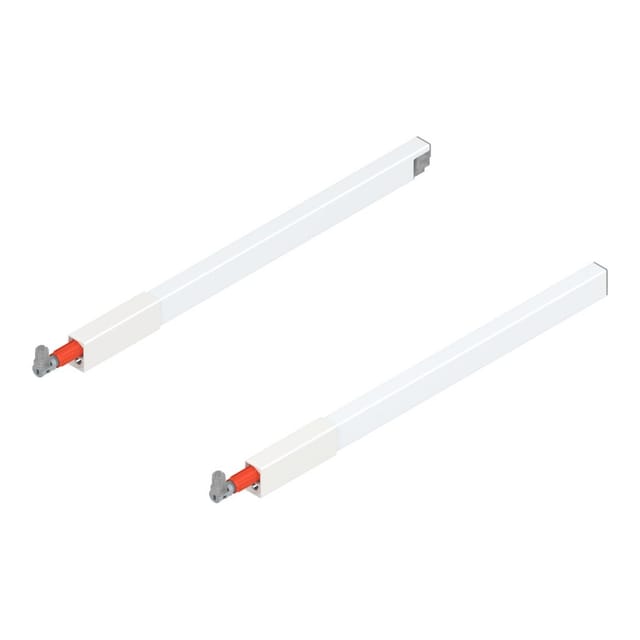 Blum TBX antaro Längsreling-Set für Frontauszug oben NL 400mm, seidenweiss