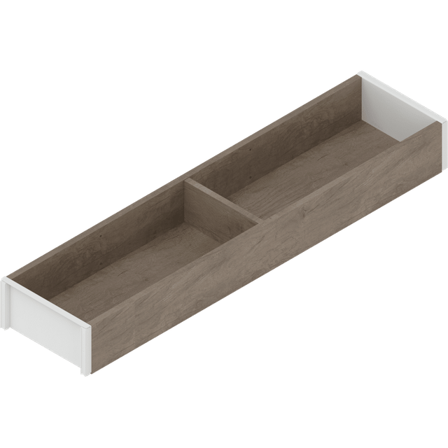 Blum - Ambia-Line Schubkastenrahmen schmal - 422x100x50mm, Bardolino Eiche Stahl