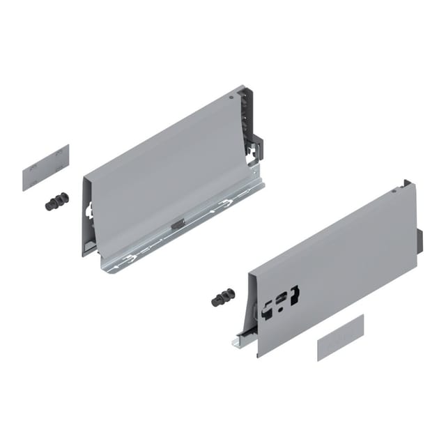 Blum Tandembox Zarge, Höhe K, (115,6 mm), NL=270 mm, links/rechts, für Blum Tandembox antaro, RAL 9006 grau (weißaluminium)