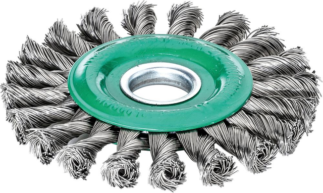 Lessmann Rundbürste Edelstahl 115x12mm, gezopft 0,5mm