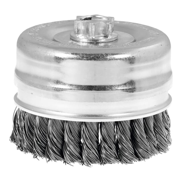 Lessmann ® - Lessmann Topfbürste Stahldraht 0,50 mm, Bürsten-⌀xGewinde: 125XM14 mm