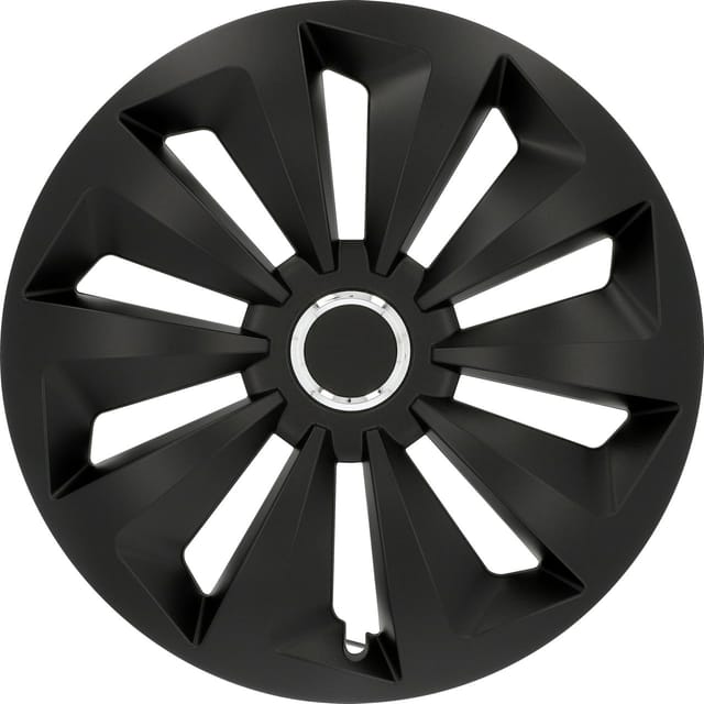 Radzierblenden Fox 40 cm (16 Zoll) schwarz 4 Stück - Cartrend