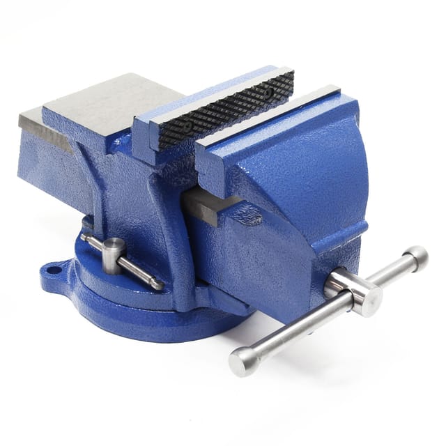 Wiltec Schraubstock Light Duty 200 mm Klemmbacke, Spannwerkzeug mit Amboss für leichte Beanspruchung für Werkbank