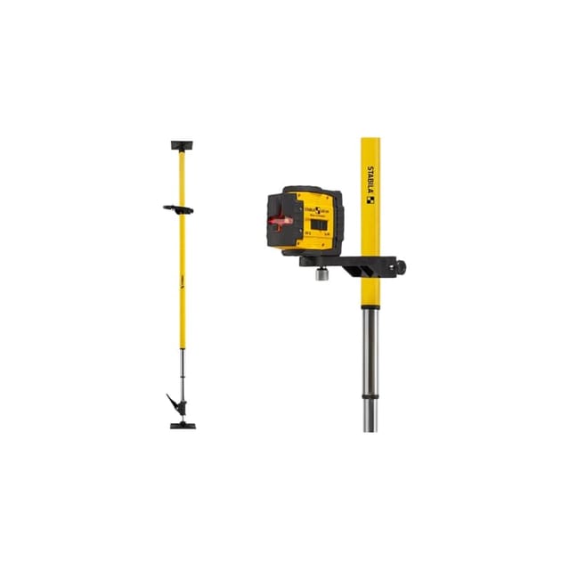 Stabila - Laser-Teleskopstütze lt 30, 20 – 365 cm Stativ Klemmstütze Klemmstativ