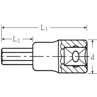 Stahlwille 49a 3/16 INHEX-Einsatz 3/8