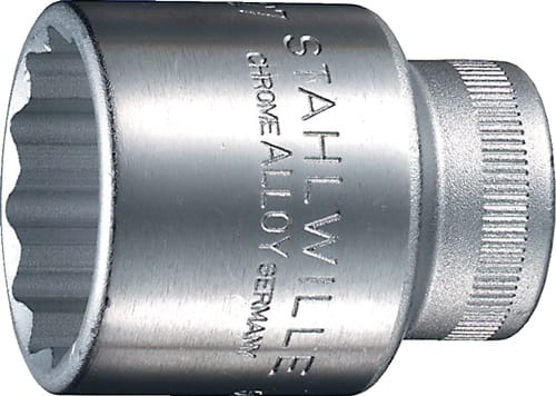 50 13 03010013 Außen-Doppelsechskant Steckschlüsseleinsatz 13 mm 1/2' (12.5 mm) - Stahlwille