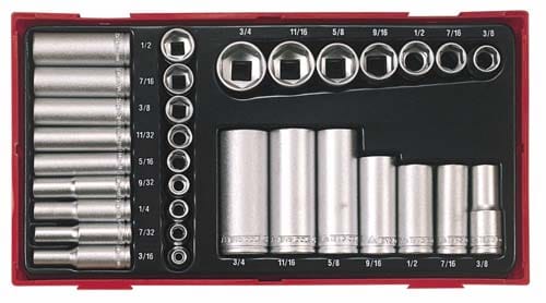 Steckschlüssel-Kombination, 1/4-3/8 TENGTOOLS TTAF32 68610104