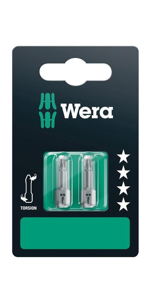 Wera 851/1 TZ SB Bits, PH 2 x 25 mm, 2-teilig 05073324001