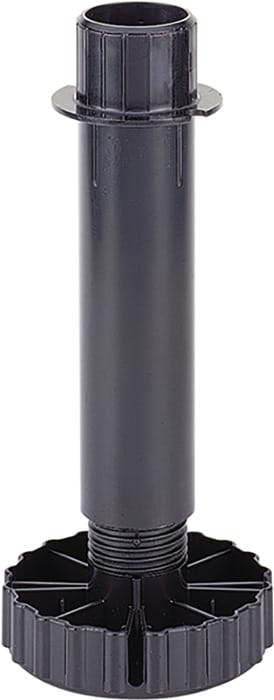 Sockelverstellfuß Korrekt 100 mm 89-125 mm schwarz