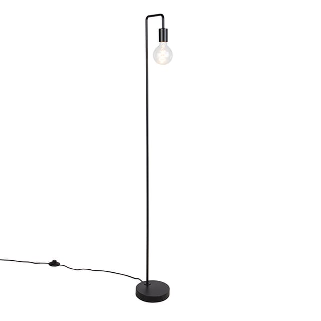 Moderne Stehleuchte Schwarz Rund 145cm - Facil