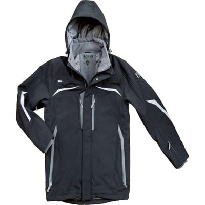 FP - Excess Soft-Shell Winterjacke, Gr. l, Allrounder, black/gr