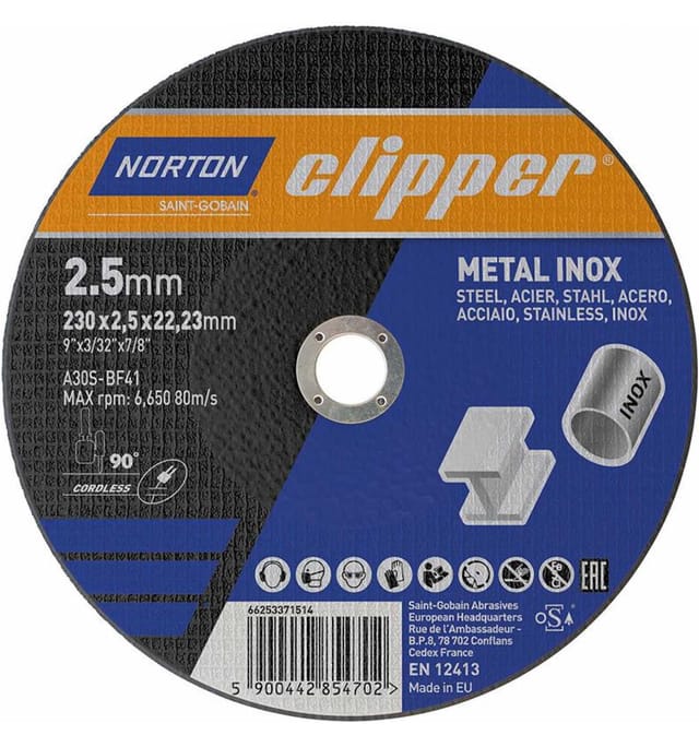 FP - Trennscheibe D230x2,5mm Typ 41 Metall-Inox Bohrung 22,23 mm