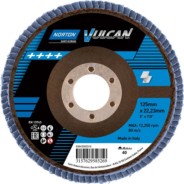 FP - Fächerscheibe Vulcan 125 mm P40