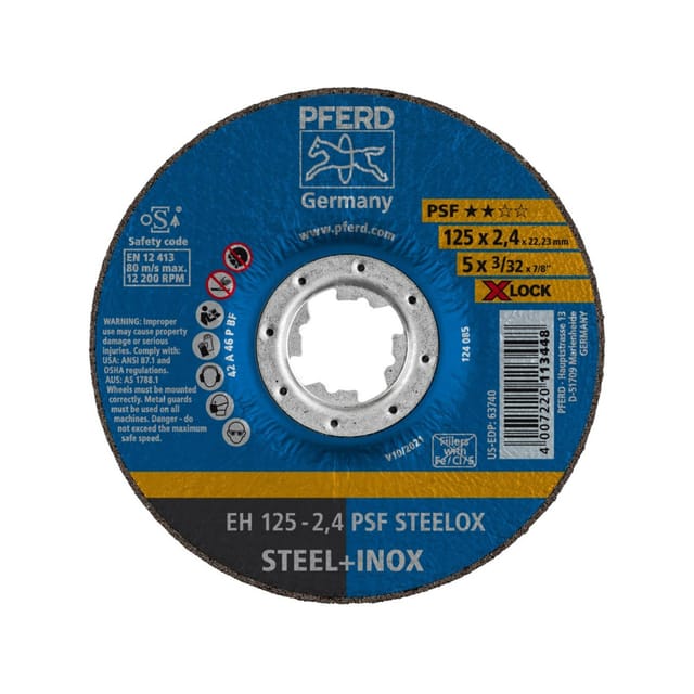 Trennscheibe psf x-lock steelox 125x2,4mm Pferd