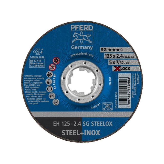 Trennscheibe sg x-lock steelox 125x2,4mm Pferd