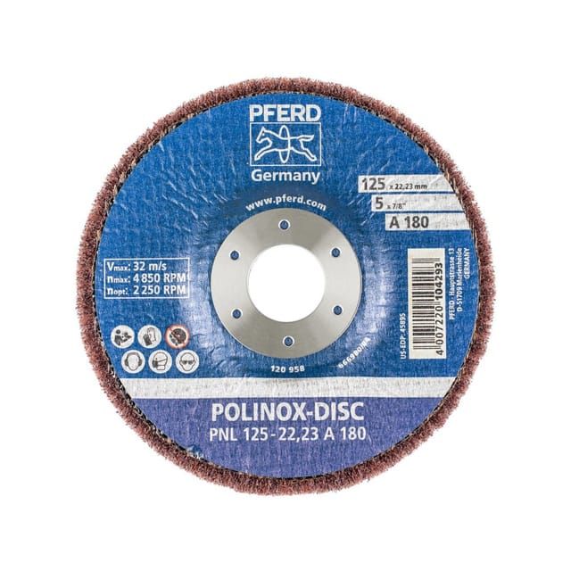 FP - Schleifdisc polinox 125x22,23mm a 180 Pferd