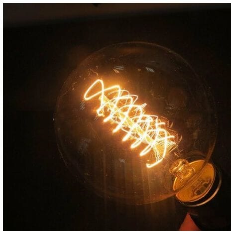 Greensensation - Menge von 3 Vintage Glühbirne Edison E14 G45-Spiralschlauch 2