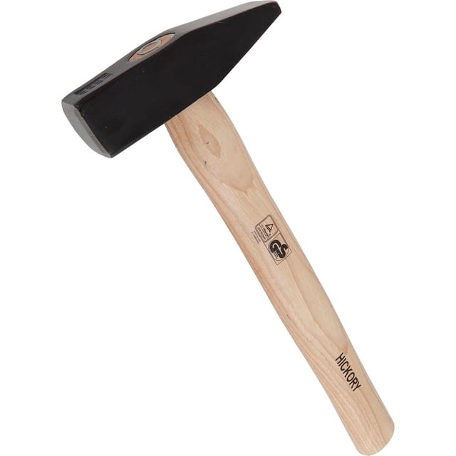 WGB - Schlosserhammer Basic+ mit Hickorystiel ohne Schlagschutz 800 g