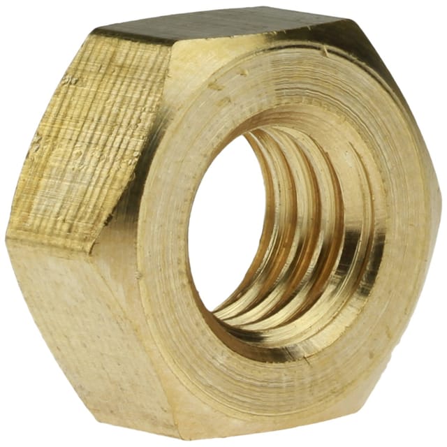 Reidl iso 4032 Sechskantmuttern, m 20, Messing blank, sw 30