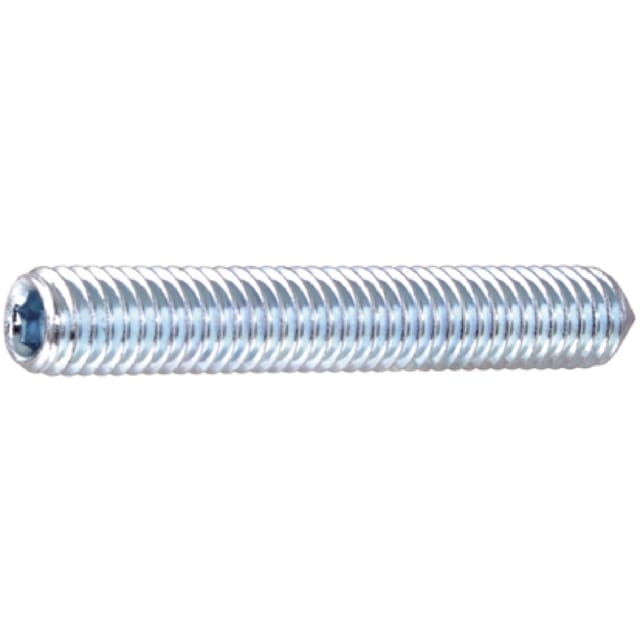 DIN 914/ISO 4027 Gewindestift VG M8x25 Stahl 45H galvanisch verzinkt ISK m. Spitze 200 Stk
