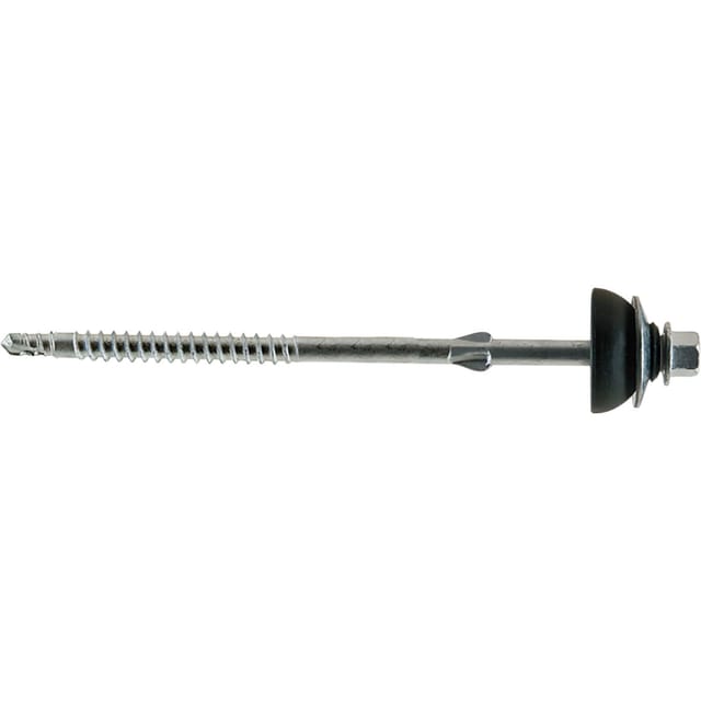 Eurotec - Eternitschraube 6,5x130 duplexbeschichtet mit Bohrspitze & Regenhut