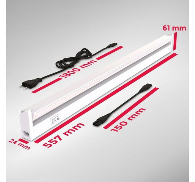 B.k.licht - Unterbauleuchte - 6,8W, 740lm, led, Stecker, erweiterbar, cct, weiß