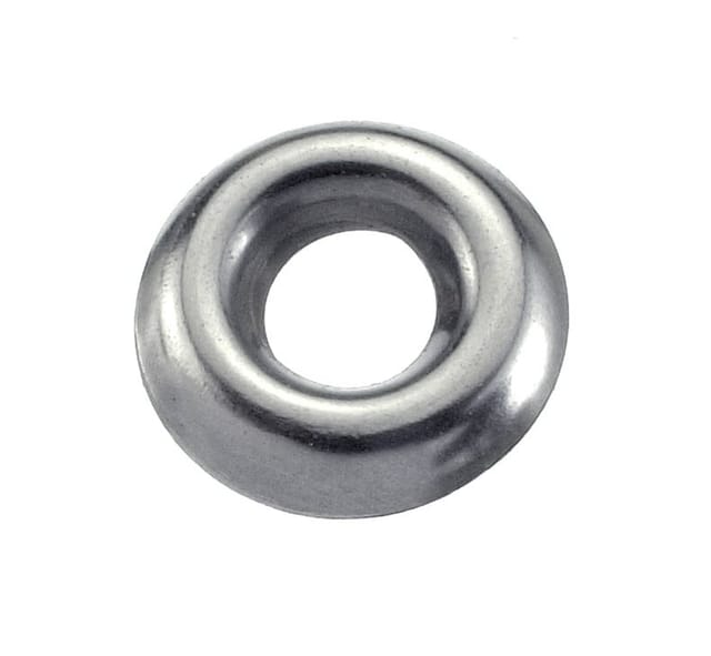Schraubenrosetten 11,0 x 4 mm, 30 Stück, Edelstahl Schraubenrosetten