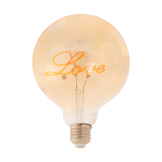 LED-Lampe "Love" E27 G125 - 4W - 2200K