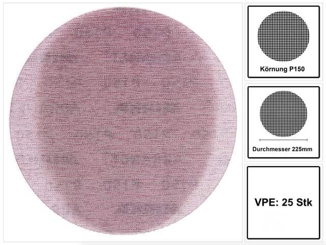 Abranetscheibe ø 225 mm Mirka Korn 150 - 5422302515