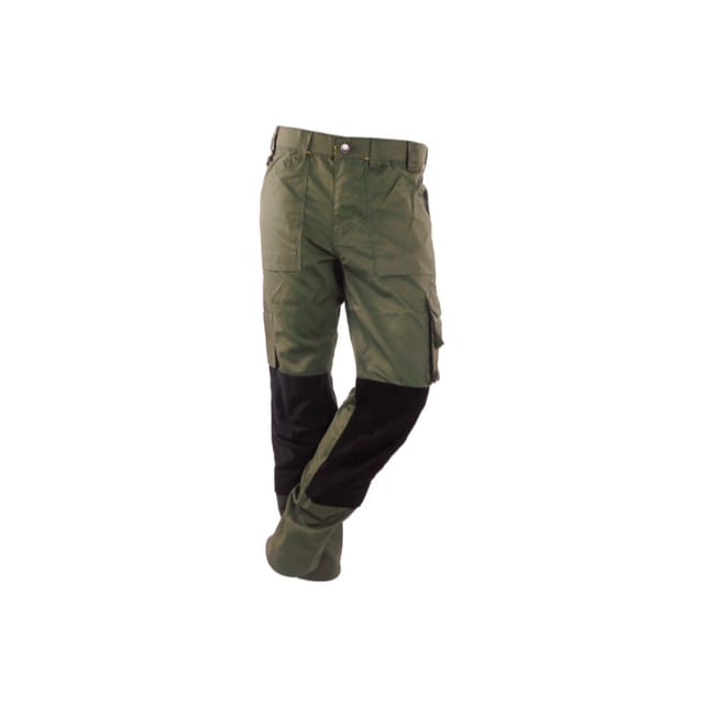 Arbeitshose - Herren - Größe 52 - Mehrere Taschen - Gerader Schnitt - Khaki - mobilon - Rica Lewis