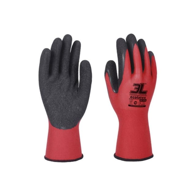Extragroßer Ecolatex-Rouge-Latexhandschuh Größe 10 3L