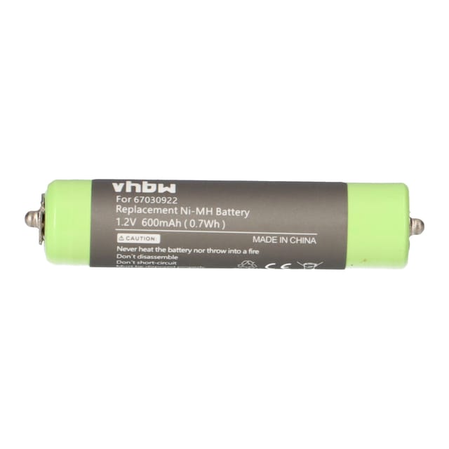 Vhbw - Akku kompatibel mit Braun Cruzer1 2675, Cruzer2 2776, Cruzer2 2778 Rasierer Haarschneider (600mAh, 1,2V, NiMH)