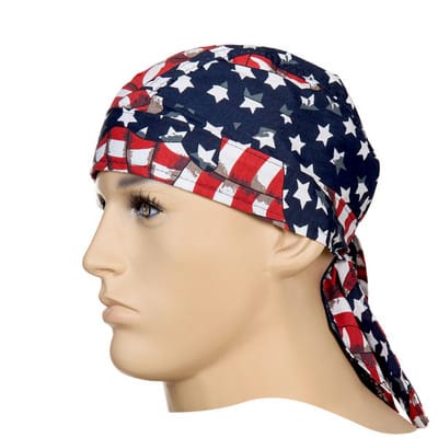 Hitzekopfschutz Bandana usa flag weldas 23-3604, aus Baumwolle, KopfØ 46-68 cm - Elmag