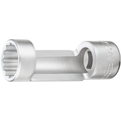 Stoßdämpfer-Steckschlüsseleinsatz (Doppelsechskant), Vierkant hohl 12,5 mm (1/2), Außen-Doppel-Sechskant Profil, 21 mm - Hazet