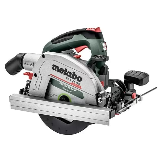 Metabo - Akku-Handkreissäge ks 18 ltx 66 bl, incl. Parallelanschlag, Kreissägeblatt, Karton