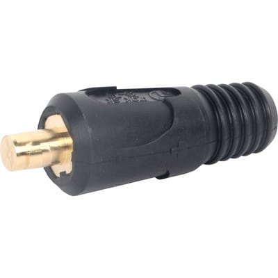 Schweißkabel-Stecker, 2 Stk. Pkg. - sb, schwarz