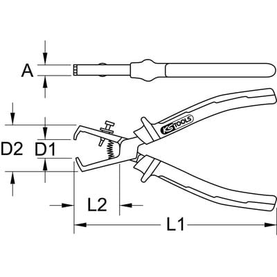 ULTIMATEplus Abisolierzange, 180mm