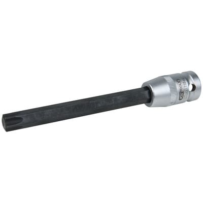 1/2' Bit-Stecknuss für Torx-Schrauben, T55, Länge 140 mm, phosphatiert