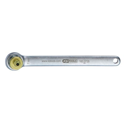 Bremsen-Entlüftungsschlüssel, extra kurz, 7 mm, grün