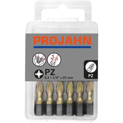 1/4' star Bit, l 25mm PZ3 ZrN, 10er Pack - Projahn