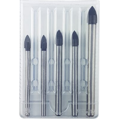 Projahn - Crystal Glas- und Fliesenbohrer-Satz 5-tlg. 2x 6 mm, 2x 8 mm, 1x 10 mm