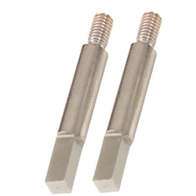 Vierkantadapter, 6mm, 2er Pack, verchromt