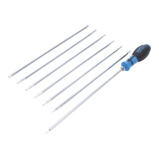 Bgs Technic - Schraubendreher-Satz mit Wechselklingen T-Profil (für Torx) / T-Profil (für Torx) mit Bohrung 8-tlg.