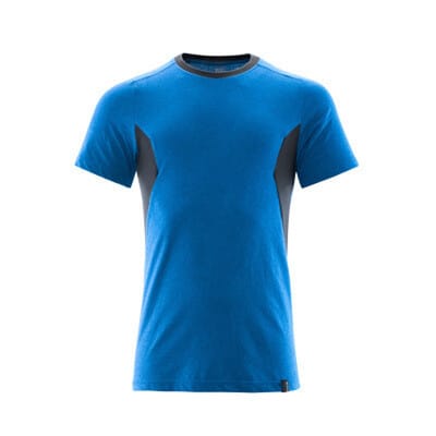 Mascot - accelerate T-Shirt, moderen Passform Gr. xl azurblau/schwarzblau