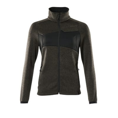 Accelerate Strickpullover mit Reißverschluss, Damenpassform 18155 Gr. 3XL dunkelanthrazit/schwarz - Mascot