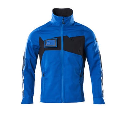 Accelerate Jacke Stretch Zones 18509 leichte und elastische Arbeitsjacke, Farbe: Azurblau/Schwarzblau - 91010, Größe: 2XL - Mascot