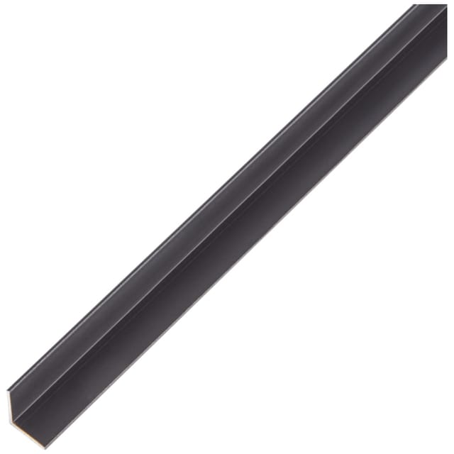 GAH - alberts Winkelprofil, gleichsch., Alu schwarz elox., LxBxHxS 1000 x 10 x 10 x 1 mm