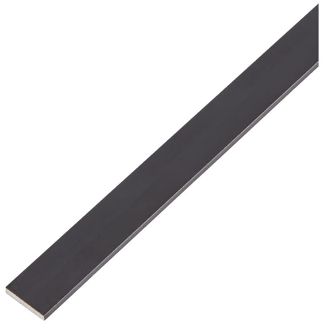 GAH - alberts Flachstange, Alu schwarz elox., LxBxS 1000 x 15 x 2 mm