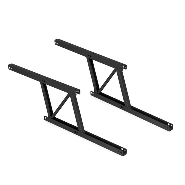Satz Couchtisch Hebemechanismus-Set, ermöglicht das Anheben des Tisches um 135 mm, Stahl, Schwarz lackiert - Emuca