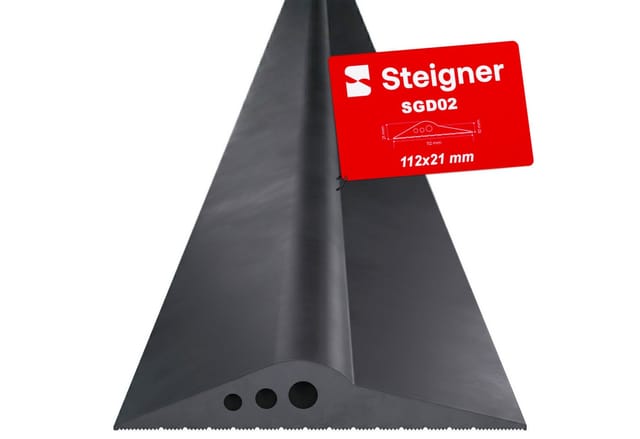 Garagentor Dichtung Bodenabdichtung aus epdm, 1m, 20mm x 112mm, SGD02 - Steigner